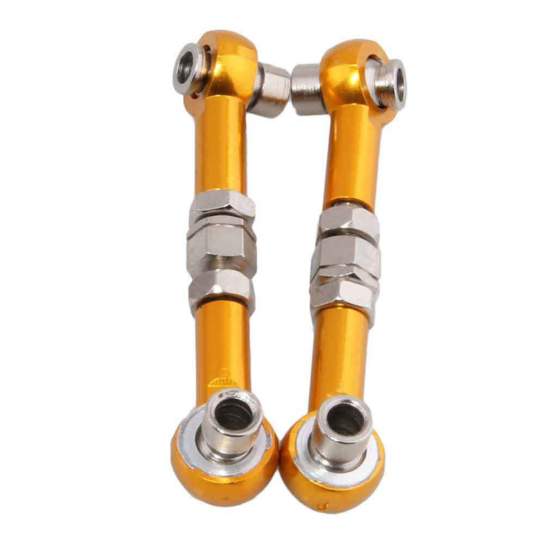 C31934GOLD Alloy Machined M3 Size Ball End 40mm Linkages w/ Adjustable Turnbuckles - Image 1