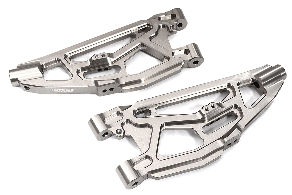 C31960GREY Machined Front Lower Suspension Arms for Arrma 1/8 Kraton 6S BLX V5 ARA330656 - Image 1