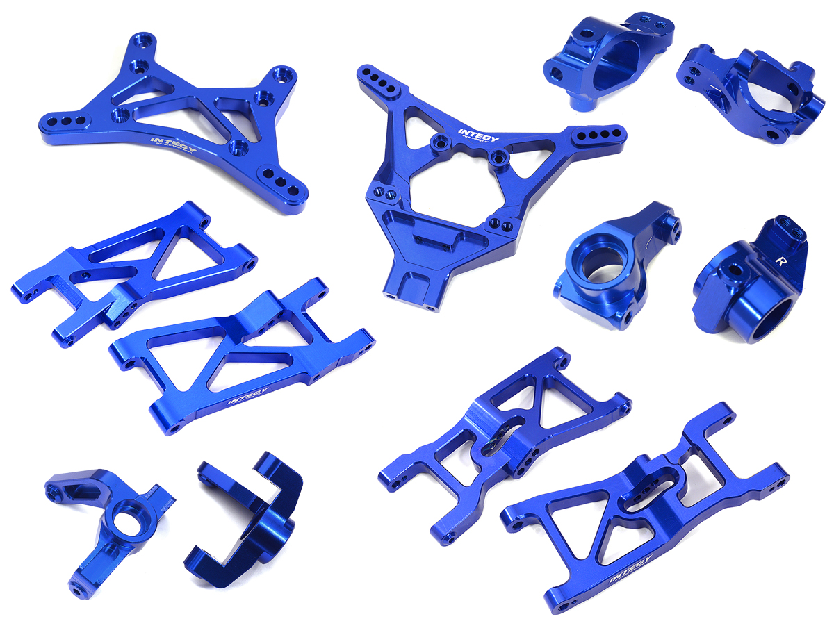 C32002BLUE Billet Machined Suspension Conversion Kit for Losi 1/10 2WD 22S Drag - Image 1