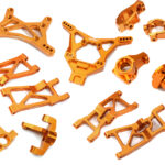 Orange Billet Machined Suspension Upgrade Kit for Losi 1/10 2WD 22S Drag Car