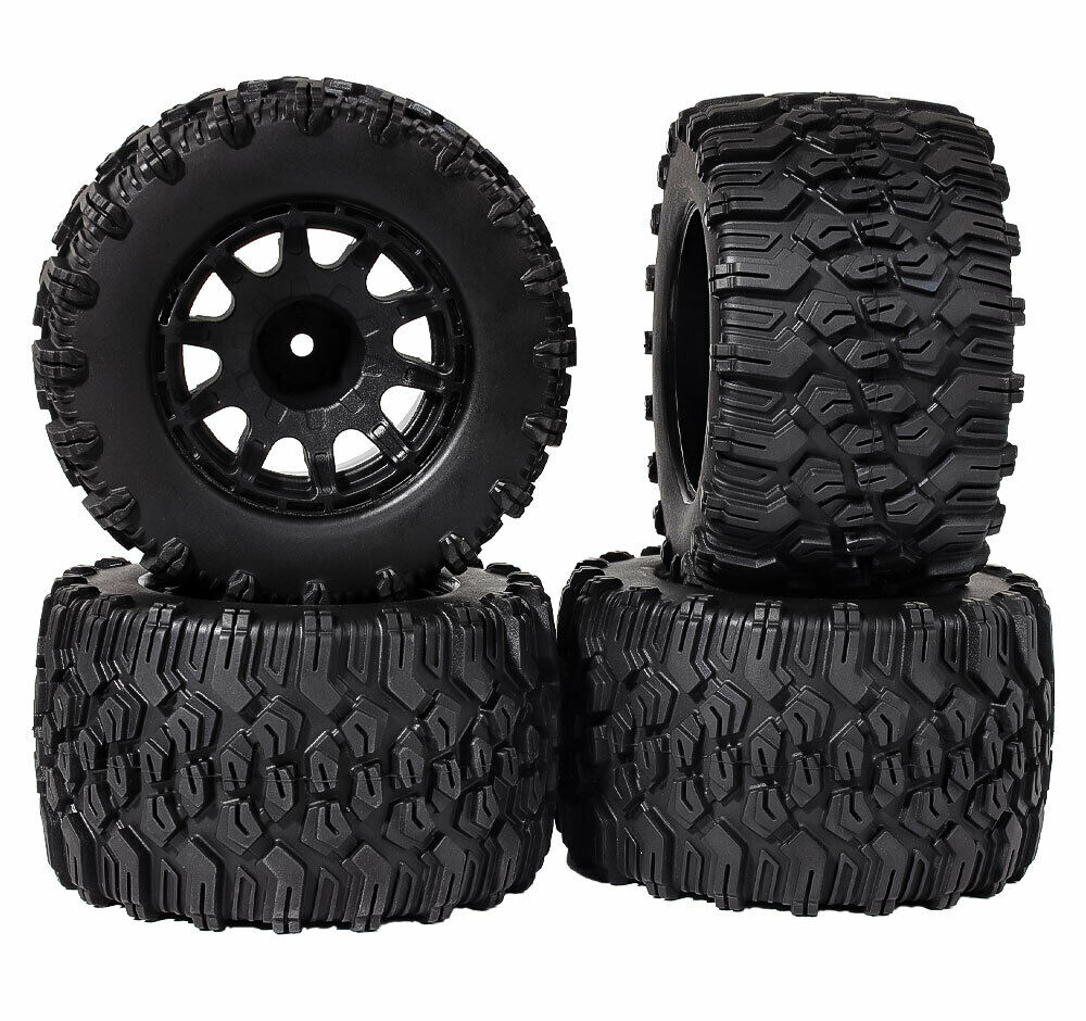 C32038 Wheel & Tire Set w/ 12mm Hex for 1/10 Off-Road (O.D.=124mm) - Image 1