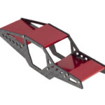 Composite CF Main Chassis Conversion for Axial 1/24 SCX24 Deadbolt & C10