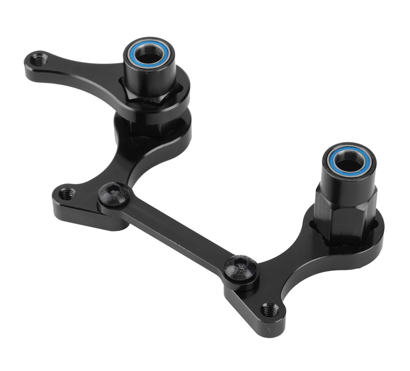 C32063BLACK Alloy Machined Steering Bellcrank Set for Traxxas Slash, Bandit & Rustler 2WD - Image 1