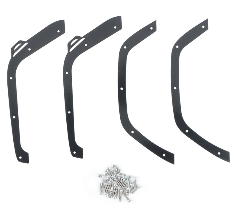 C32071BLACK Stainless Steel Fender Flare Delete Kit for Axial SCX6 JLU Wrangler 250001 - Image 1