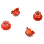Color Alloy Metal M5 Size Hex Lock Nut Flanged 4pcs