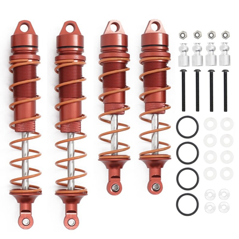 C32207RED Shock Absorbers Set of 4 for Arrma 1/8 Kraton 6S BLX V5 ARA330621 ARA330622 - Image 1