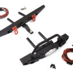 Realistic Alloy Rear Bumper w/ LED for TRX-4 & SCX Type Off-Road Crawler