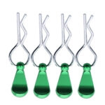 Bent-Up Color Body Clips (4) for 1/8, 1/7 & 1/5 RC Cars & Trucks (LxW=34x12mm)