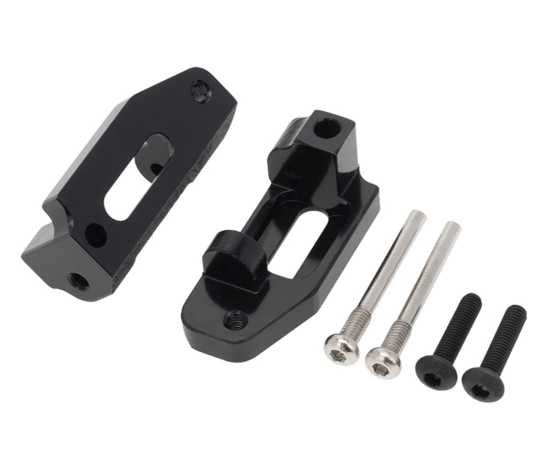 C32270BLACK Alloy Machined Caster Blocks for Traxxas 1/10 Drag Slash 2WD 3632 - Image 1