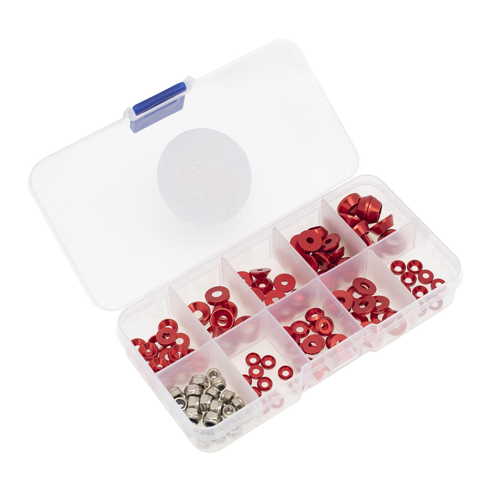 C32279RED Alloy Machined Color Washers for 2.5mm 3mm 4mm Screws & Hardware - Image 1
