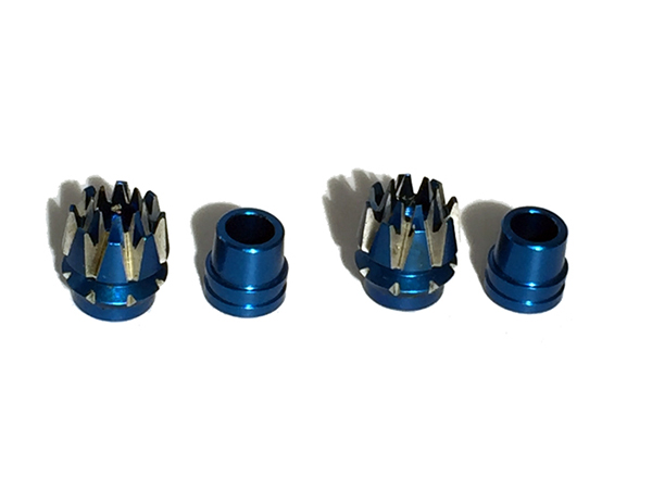 C32287BLUE Transmitter Stick Ends 4mm Size for JR Type Radio - Image 1