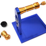 Blue Universal RC Tire Balancer with Hex Adapters 12/14/17/24mm - 220mm Max OD