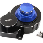 Billet Machined Alloy Gear Cover for Traxxas 1/10 Slash 2WD - Black/Blue 3792