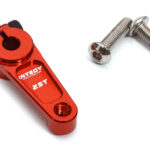 Red Billet Machined Alloy Servo Horn 25T for Futaba Servos (r = 19mm)