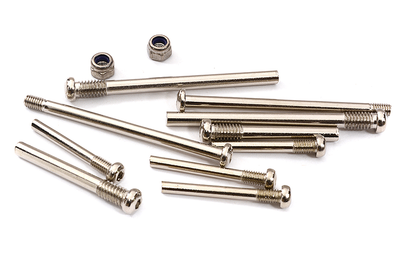 C32324 Steel Suspension Pins (10) for 1/10 Drag Slash 2WD (Plastic Arms Only) 2640 3640 - Image 1