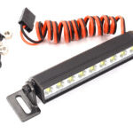 Realistic Roof Top LED HV 57mm Light Bar 5V-14.8V 77x16x15mm for 1/10 Crawler