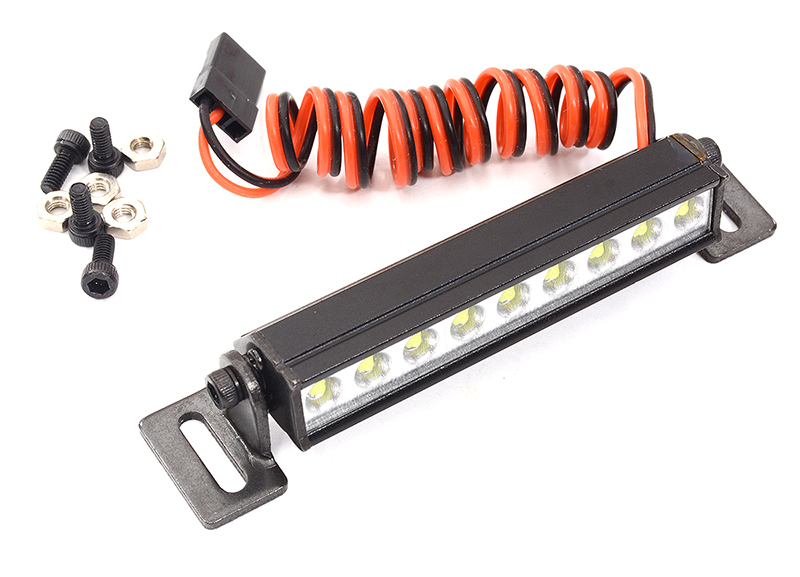 C32332 Realistic Roof Top LED HV 57mm Light Bar 5V-14.8V 77x16x15mm for 1/10 Crawler - Image 1