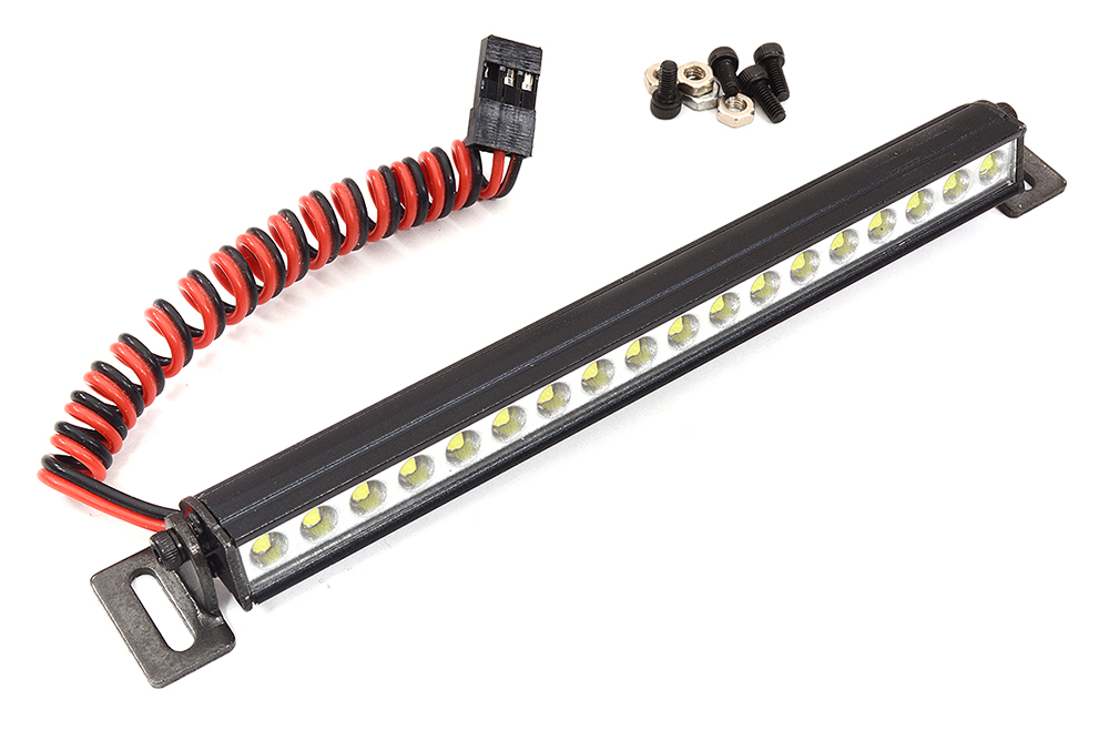 C32333 Realistic Roof Top LED HV 111mm Light Bar 5V-14.8V 131x16x15mm for 1/10 Crawler - Image 1
