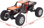 Complete Alloy Conversion Kit w/Roll Cage, Servo, Motor for Axial 1/24 SCX24 C10 - Image 2