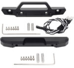 Alloy Machined Front & Rear Bumper Set w/ LED (4) for Axial 1/24 SCX24