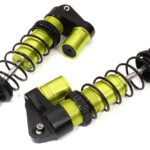 Green Billet Machined Piggyback Shocks Pair for Traxxas 1/10 Maxx 4S 8961
