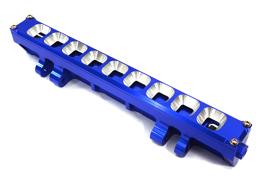 C32428BLUE Billet Machined LED Light Bar Housing Set for 1/5 Desert Buggy XL-E & DBXL-E 2.0 - Image 1