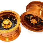 Billet Machined 8 Spoke Alloy Wheel Upgrade Kit (1-pair) for 1/6 SCX6 45001