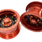 Billet Machined 8 Spoke Alloy Wheel Upgrade Kit (1-pair) for 1/6 SCX6 45001