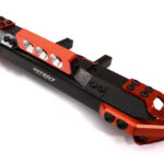 Red Realistic Front Alloy Bumper w/ LED for Traxxas TRX-4 w/ 43mm Mount