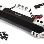 Metal Front Bumper with LED Lights for Traxxas X-Maxx 4X4 Upgrade Kit 7735