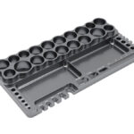 Black Universal Workbench Organizer 195x98x18mm Workstation Tray