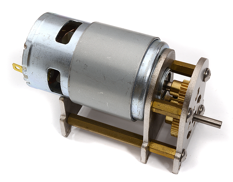 C32453 Gear Reduction 2.5 Gearbox with 775 Size Drive Motor - Image 1