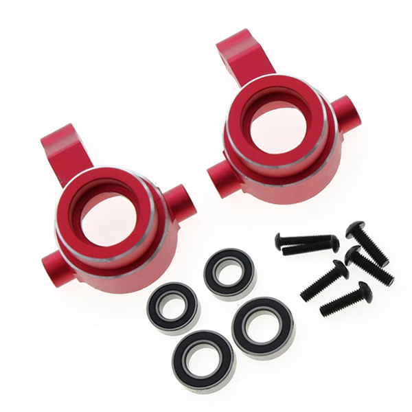 C32471RED Alloy Machined Steering Blocks for Traxxas 1/8 Sledge 4WD Monster Truck 9537 - Image 1