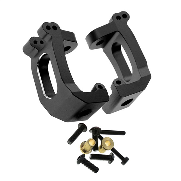 C32474BLACK Alloy Machined Caster Blocks for Traxxas 1/8 Sledge 4WD Monster Truck 9532 - Image 1