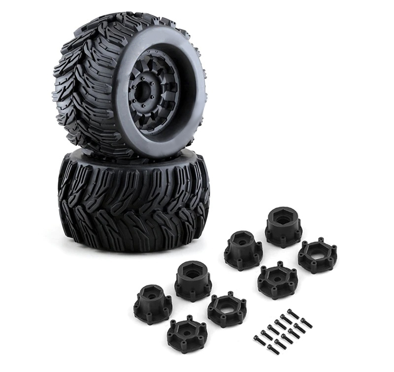 C32512 Tires, Wheels & Inserts MK21 Style w/ 14mm & 17mm Hex for 1/8 Size 2pcs OD=165mm - Image 1