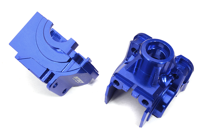 C32553BLUE Billet Machined Front Differential Housing for Traxxas 1/10 Rustler 4X4 6881 - Image 1