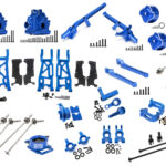 Blue Alloy Machined Upgrade Conversion Kit for Traxxas 1/8 Scale Sledge 4WD