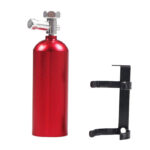 Realistic Red Alloy 1/10 Scale Model Fire Extinguisher with Mount