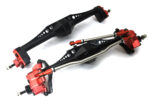 Black Red Machined Front & Rear Axles for Axial Capra 1.9 Buggy 232004 232005