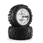 Tires, Wheels & Inserts TK66 w/17mm Hex for 1/8 Monster Truck Size 2pcs OD=155mm