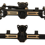 Brass Machined 110g Front and Rear Axle Set for Axial SCX24 Upgrade