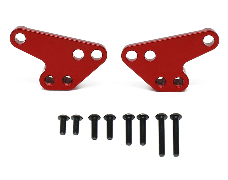 C32747RED Alloy Machined Lower Shock Mount(2) Lift Kit for Traxxas 1/10 Maxx V2 w/WideMaxx - Image 1