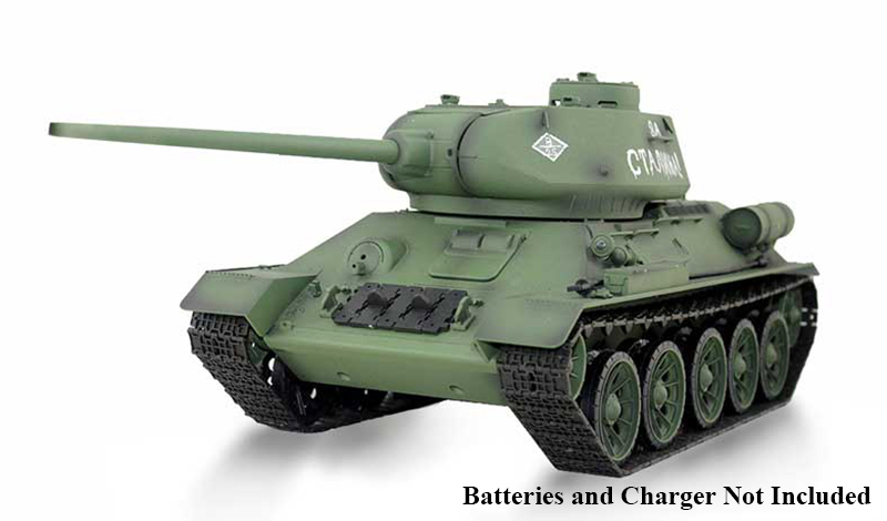 C32763 Green 1/16 Scale T-34/85 RC Main Battle Tank, 2.4Ghz R/C Model HL3909-1 7.0 - Image 1