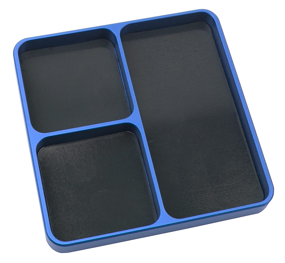 C32795BLUE Magnetic Hardware Storage Tray Organizer Workstation 99x98x11mm - Image 1