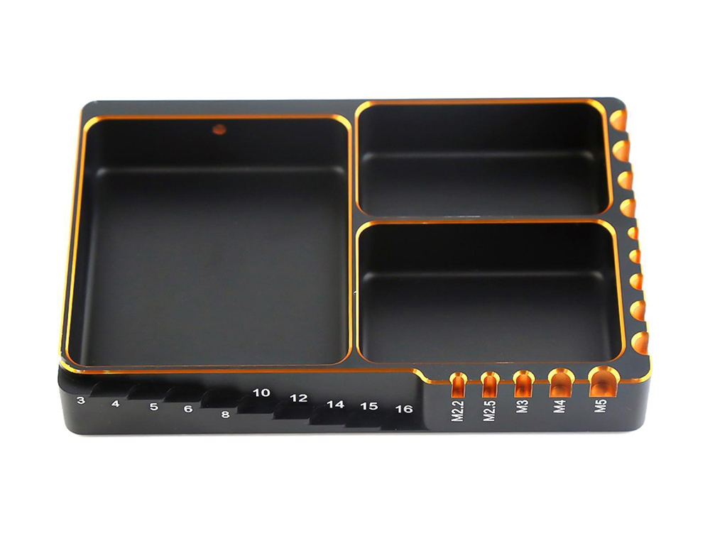 C32797GOLD Hardware Storage Tray Organizer Workstation 80x120x18mm - Image 1