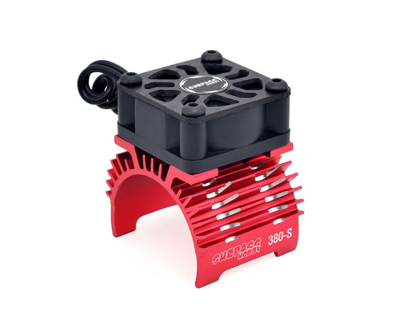 C32802RED Surpass Alloy Heatsink & Cooling Fan for 380 Size Motor - Image 1