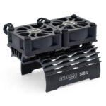 Black Surpass Alloy Heatsink with Dual Cooling Fans for 540/550 Size Motors