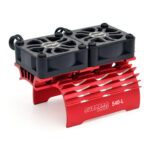 Red Surpass Alloy Heatsink with Dual Cooling Fans for 540/550 Size Motors