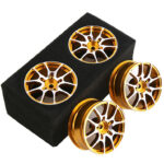 Machined 10 Spoke Wheel Set (4) for 1/10 Drift and Touring W=26mm Offset 3.5mm