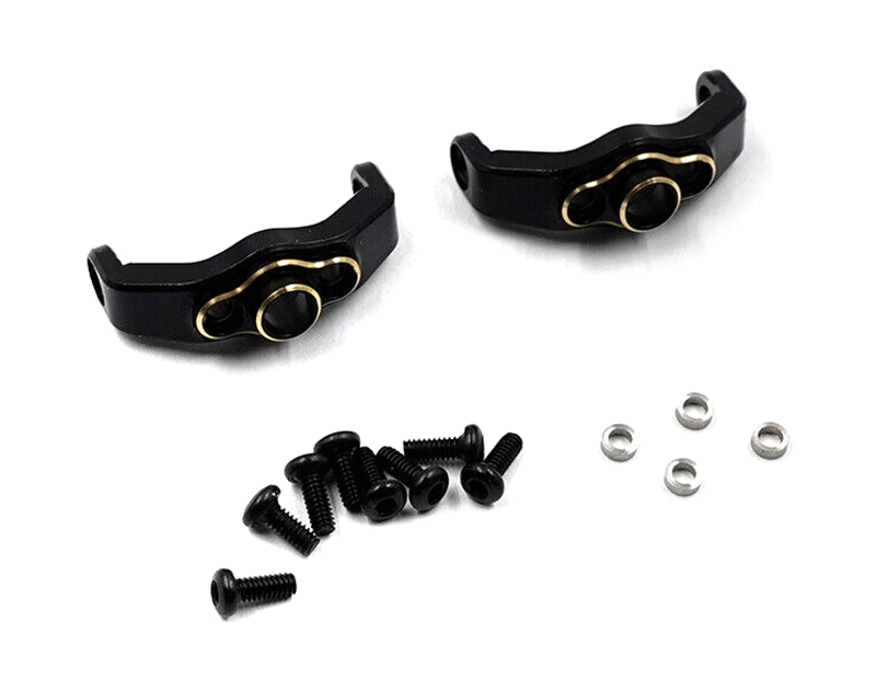 C32865 Brass Alloy Caster Blocks (2) 6g Each for Traxxas 1/18 TRX-4M Scale Crawler 9732 - Image 1